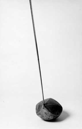 O.T. 1987    Stahl, geschweißt, geschliffen, Blei gegossen H 220 / B 28 / T 25 cm